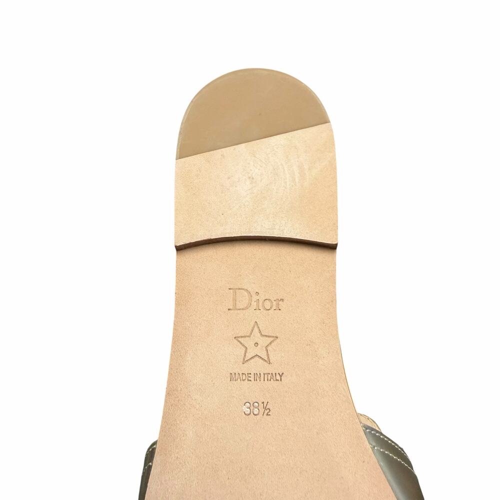 NEW Christian Dior 30 Montaigne Slide Sandal Platinum Gold Womens 38.5 / US 8.5 - Picture 11 of 13